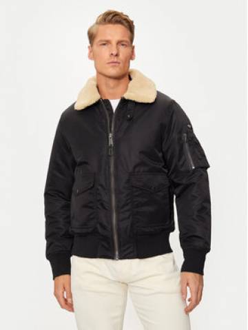 SCHOTT N.Y.C. Куртка бомбер OHARARS Чорний Regular Fit SCHOTT N.Y.C. Куртка бомбер OHARARS Чорний Regular Fit