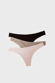 Женские трусики-стринги (3 шт) JACK Разноцветный XS Etam 6473523