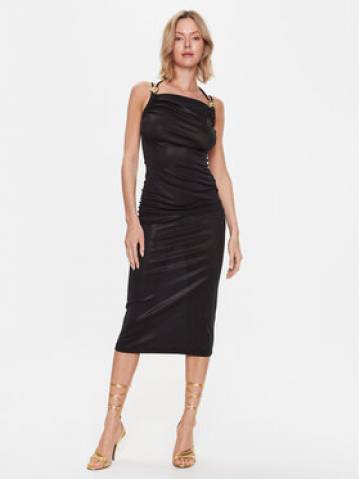 Just Cavalli Коктейльна сукня 74PBO924 Чорний Slim Fit Just Cavalli Коктейльна сукня 74PBO924 Чорний Slim Fit