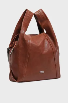 Женская коричневая кожаная сумка Коричневый ONESIZE Bimba Y Lola 252BBAJ7U.14633