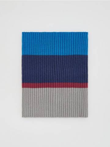 Reserved - Снуд з трикотажу в рубчик - темно-синій - 776GT-59X Reserved - Снуд з трикотажу в рубчик - темно-синій - 776GT-59X