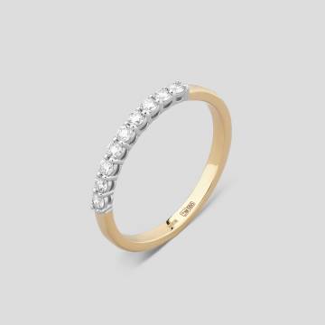 Золотое кольцо Minimal к144жб-бр-жб-15-др 15 Золотое кольцо Minimal к144жб-бр-жб-15-др 15