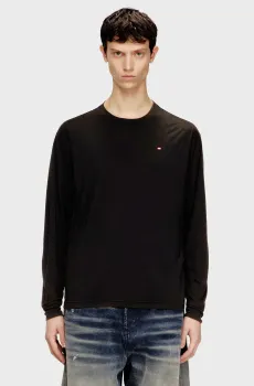 Мужской черный лонгслив T-NORMS-LS Черный XXL Diesel A20085 0WEBV