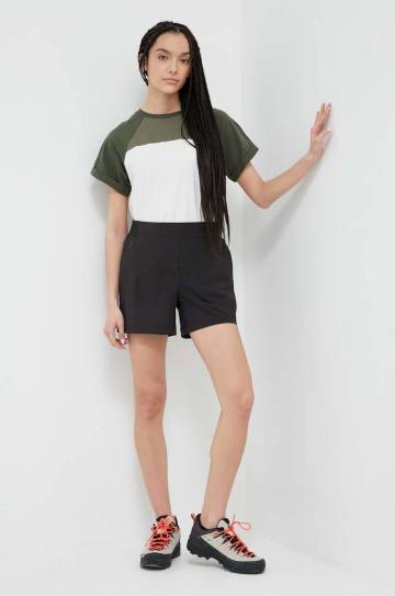 Шорты outdoor Helly Hansen Thalia 2.0 цвет чёрный однотонные высокая посадка