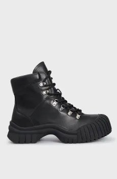 Женские черные кожаные хайкеры Muscari Черный 39 PRPY PRFDS2334W