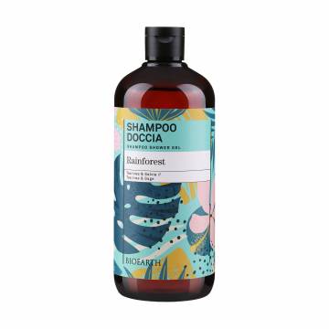 Шампунь-гель для душа Bioearth Rainforest Shampoo Shower Gel Тропический дождь, 500 мл Шампунь-гель для душа Bioearth Rainforest Shampoo Shower Gel Тропический дождь, 500 мл