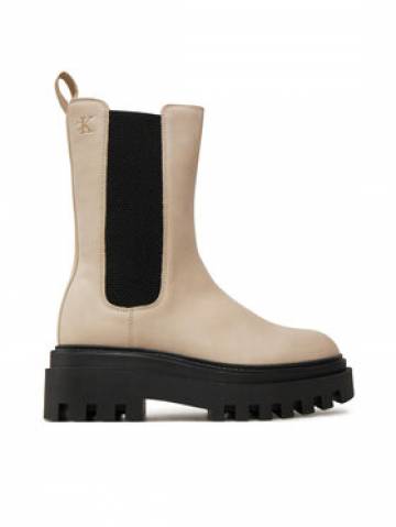 Calvin Klein Jeans Челсі Flatform Chelsea Boot Mg Nb YW0YW01684 Бежевий Calvin Klein Jeans Челсі Flatform Chelsea Boot Mg Nb YW0YW01684 Бежевий