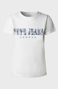 Женская белая футболка MAREN Белый XS Pepe Jeans PL5000134
