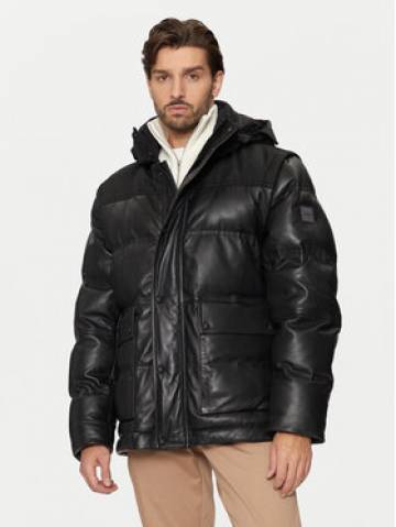 Boss Шкіряна куртка Jolam 50522219 Чорний Relaxed Fit Boss Шкіряна куртка Jolam 50522219 Чорний Relaxed Fit
