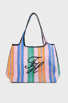 Женская сумка в полоску SUMMER TOTE MESH Разноцветный ONESIZE Tommy Hilfiger AW0AW18397