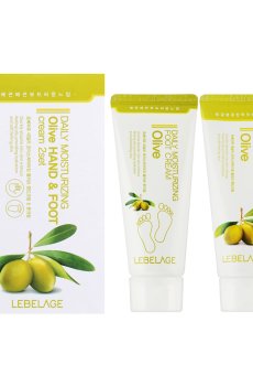 Набор кремов для рук и ног Lebelage Daily Moisturizing Olive Hand & Foot, 2*100 мл