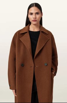 Пальто с добавлением шерсти AllSaints SELLMA