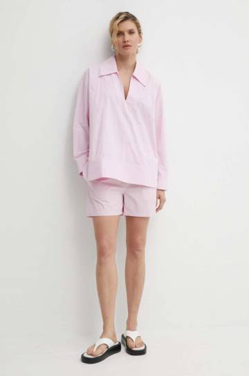Хлопковая блузка Résumé VictoriaRS Shirt женская цвет розовый однотонная 19610951 Хлопковая блузка Résumé VictoriaRS Shirt женская цвет розовый однотонная 19610951