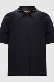 Черная блуза с короткими рукавами