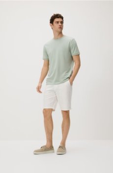 Reserved - Бавовняні шорти-чиноси - кремовий - YW485-01X