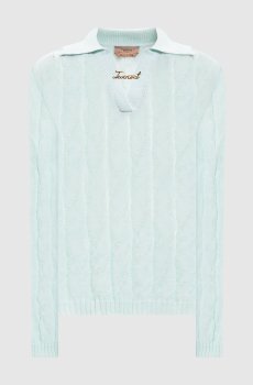 Голубой пуловер