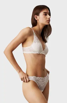 Женские белые трусики Белый L Calvin Klein 000QF6397E