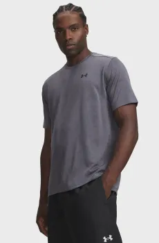 Мужска темно-серая футболка UA Tech Vent Jcqrd SS Серый XL Under Armour 1390047-025