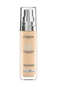 Легкий тональный крем для лица LOreal Paris True Match Super Blendable Foundation, SPF 16, с гиалуроновой кислотой 3.5N, 30 мл