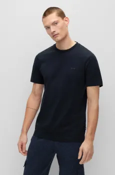 Мужская темно-синяя футболка Синий S BOSS 50468347;404