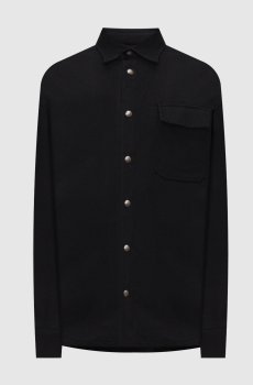 Черная рубашка с логотипом