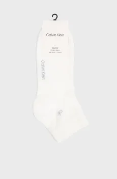 Мужские белые носки (3 пары) QUARTER Белый 43-46 Calvin Klein 701234209