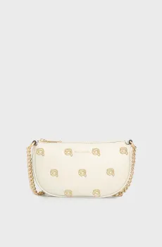 Женская белая сумка с узором Белый ONESIZE Karl Lagerfeld 246W3204