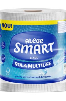 Бумажные полотенца SMART Classic 2-слойные, 365 отрывов, 1 рулон