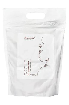Альгинатная маска для лица Massena Alginate Mask Blueberry против купероза, 1 кг