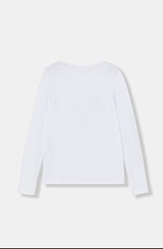 Хлопковый детский лонгслив Guess