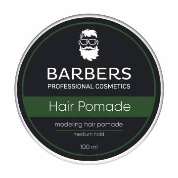 Мужская помада для волос Barbers Modeling Hair Pomade Medium Hold средней фиксации, 100 мл Мужская помада для волос Barbers Modeling Hair Pomade Medium Hold средней фиксации, 100 мл