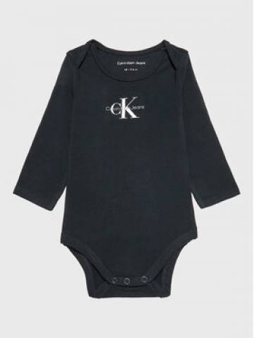 Calvin Klein Jeans Дитяче боді Monogram IN0IN00033 Чорний Regular Fit Calvin Klein Jeans Дитяче боді Monogram IN0IN00033 Чорний Regular Fit