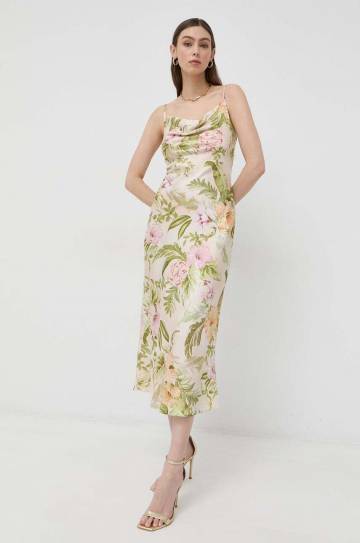 Платье Guess цвет зелёный maxi прямая Платье Guess цвет зелёный maxi прямая