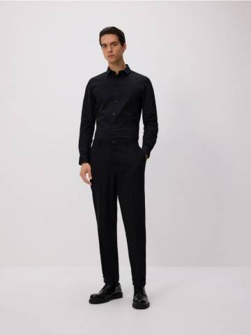 Reserved - Сорочка slim fit із високим вмістом бавовни - чорний - 7940H-99X Reserved - Сорочка slim fit із високим вмістом бавовни - чорний - 7940H-99X
