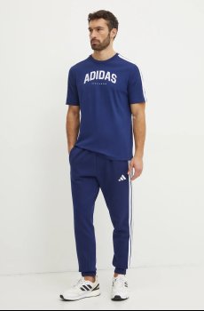 Хлопковая футболка adidas M C COLLE Collegiate
