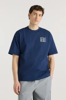 Мужская синяя футболка Archive Blueprint Синий XL New Balance MT62V4IQNNY