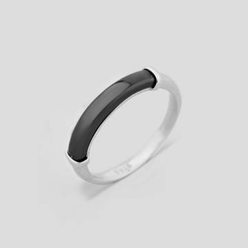 Серебряное кольцо Minimal с9510010ч-16 16 Серебряное кольцо Minimal с9510010ч-16 16