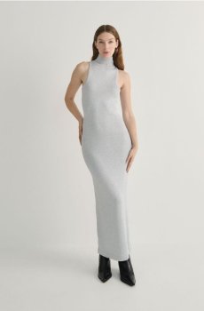 Reserved - Сукня з металізованою ниткою - срібний - 621AH-SLV