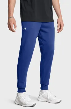 Мужские синие спортивные брюки UA Rival Fleece Joggers Синий S Under Armour 1379774-432