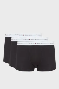 Мужские черные боксеры (3 шт) LOW RISE TRUNK Черный S Tommy Hilfiger UM0UM03752