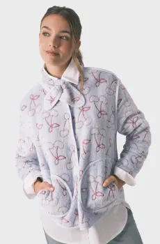 Женский голубой кардиган с узором Голубой L womensecret 4413285