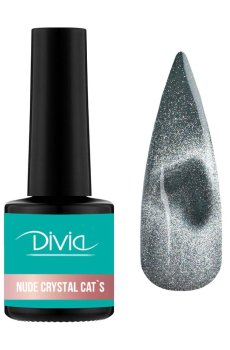 Гель-лак для ногтей Divia Nude Crystal Cats Di1249, NC010, 8 мл