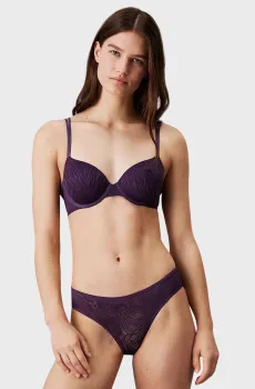 Женские фиолетовые трусики BIKINI Фиолетовый XS Calvin Klein 000QF6879E