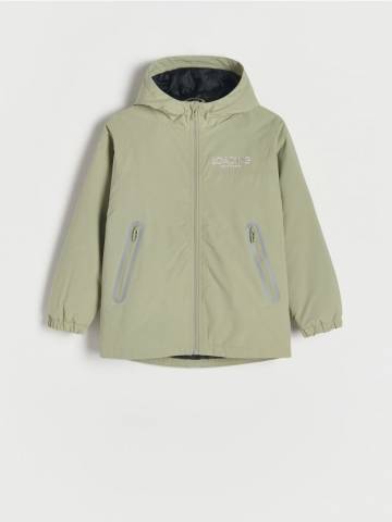 Reserved - Куртка з капюшоном oversize - блідо-зелений - 609CC-07X Reserved - Куртка з капюшоном oversize - блідо-зелений - 609CC-07X