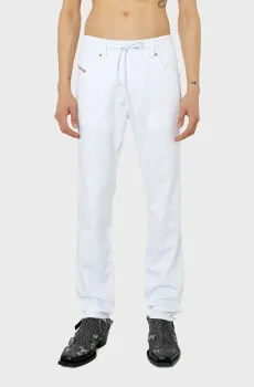 Мужские белые джинсы D-KROOLEY JOGG Белый 28-32 Diesel A09721 0684U