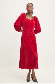 Платье из велюра Answear.LAB