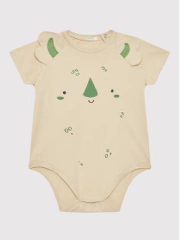 United Colors Of Benetton Дитяче боді 3P4ZAB001 Бежевий Regular Fit United Colors Of Benetton Дитяче боді 3P4ZAB001 Бежевий Regular Fit