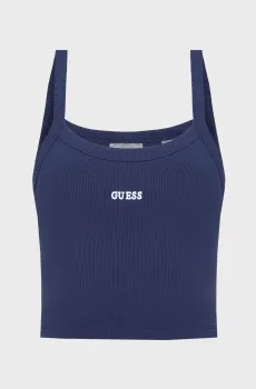 Женский темно-синий топ Синий L Guess V6GP16.K3180;G7JX
