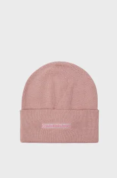 Женская розовая шапка INST EMBRO BEANIE Розовый ONESIZE Calvin Klein K60K612651