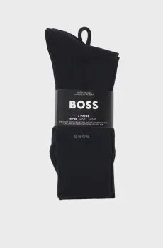 Мужские темно-синие носки (3 пары) Синий 39-42 BOSS 50469839;401